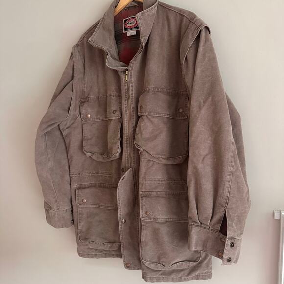 The Australian Outback Collection Sydney Brown Canvas Jacket XL - Picture 6 of 10